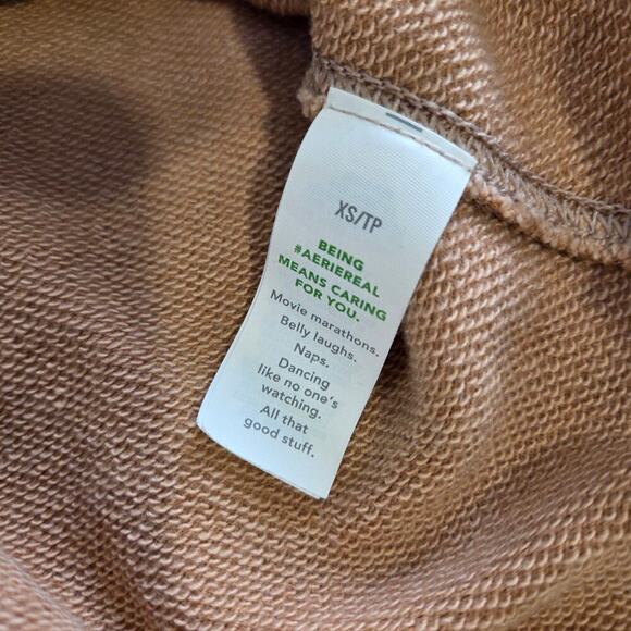 Aerie Sweatshirt Women XS Chill Crewneck Sunday Scaries Oversized Casual - Picture 4 of 4